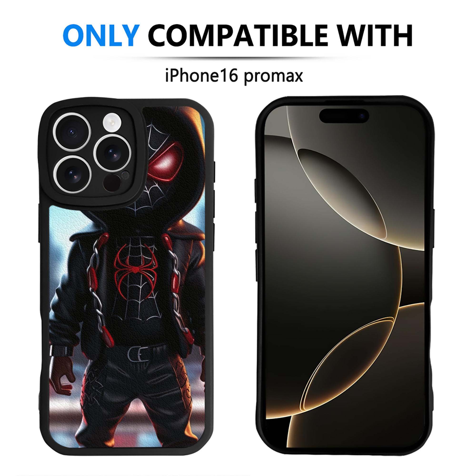 Spider Man スパイダーマン 【iPhone 16シリーズ対応】シリコンスマホケース（レザー調） 材質：シリコン
